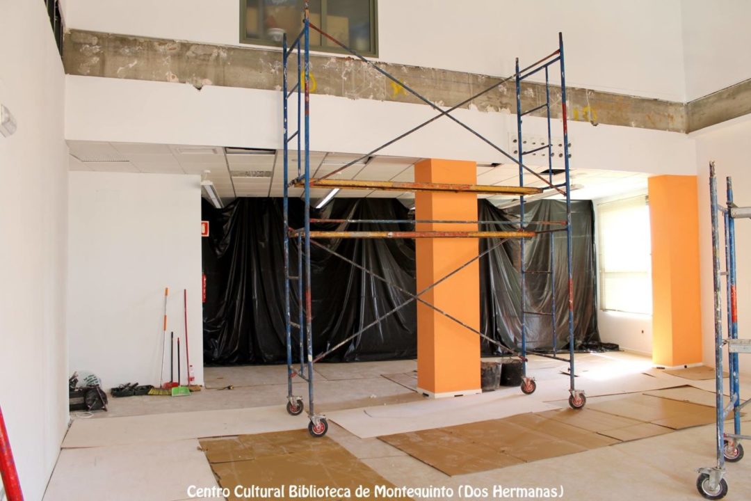 Obras de ampliación en la biblioteca quinteña para mejorar su servicio