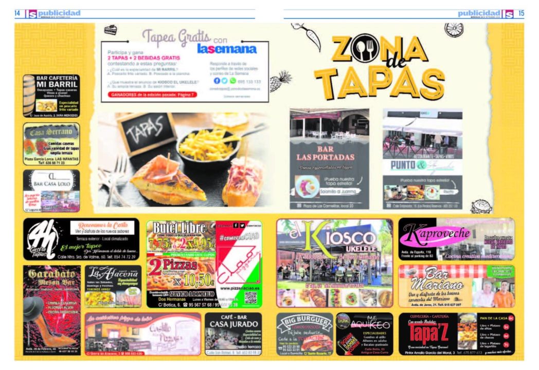 Éxito de la primera edición del concurso Zona de Tapas