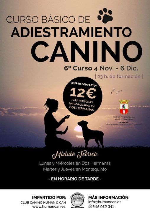 Nueva edición del curso de adiestramiento básico canino