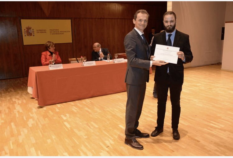 Alfonso San José, Premio Nacional Fin de Carrera