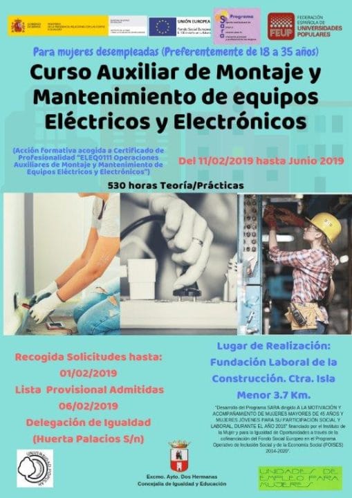 Nuevos cursos de formación para el empleo con prácticas en empresas