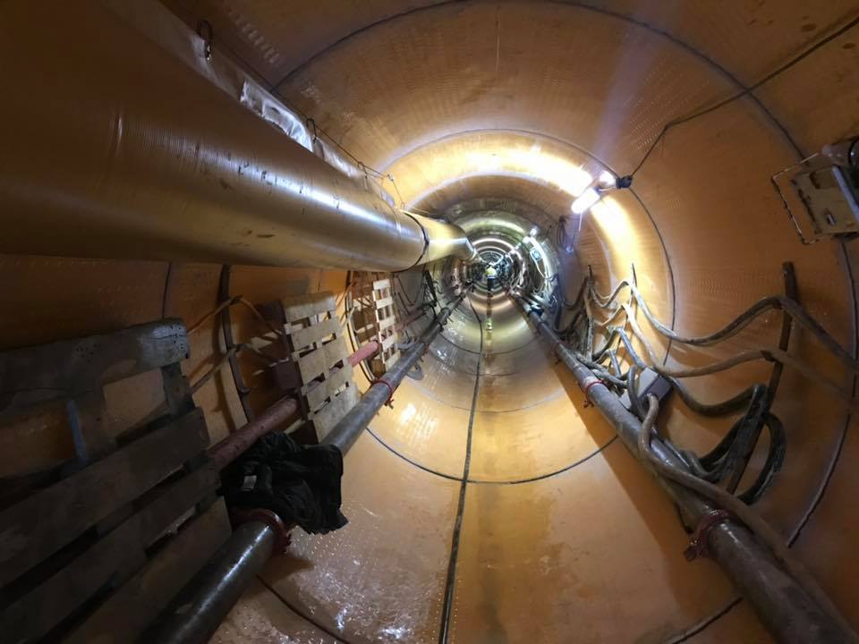 Las obras del nuevo colector van llegando a su fin
