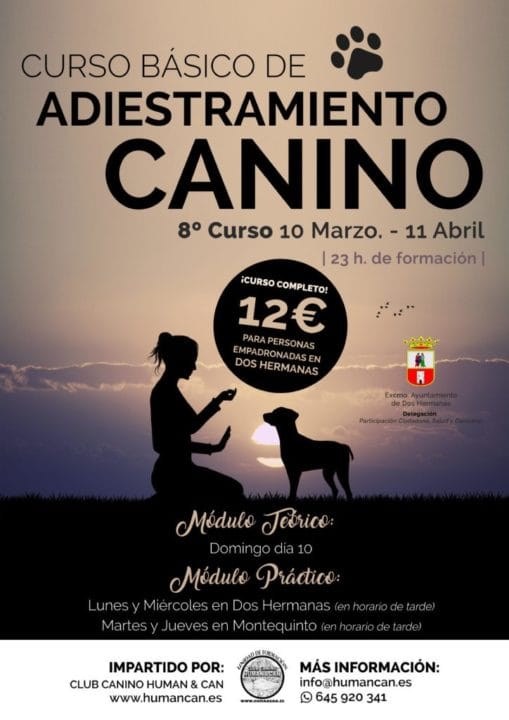 Abierta la inscripción de otro curso de adiestramiento canino