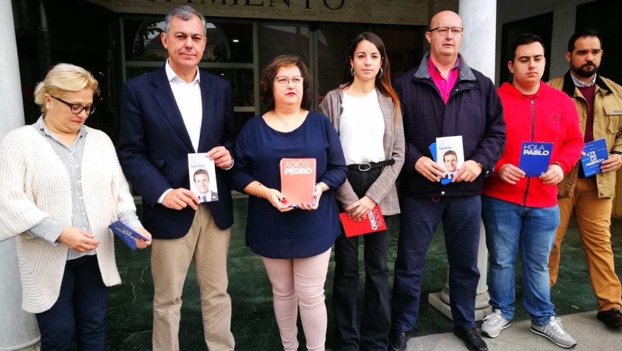 Paseo electoral de José Luis Sanz por la ciudad