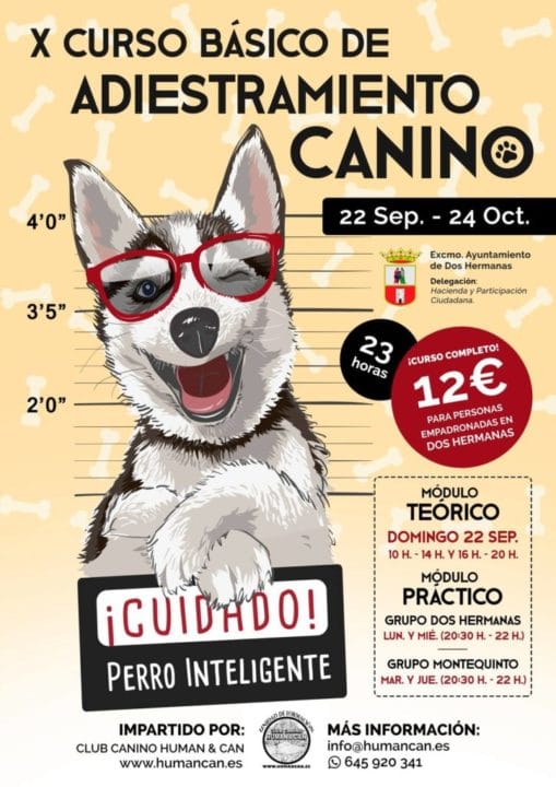 El X Curso Básico de Adiestramiento Canino comienza a final de mes