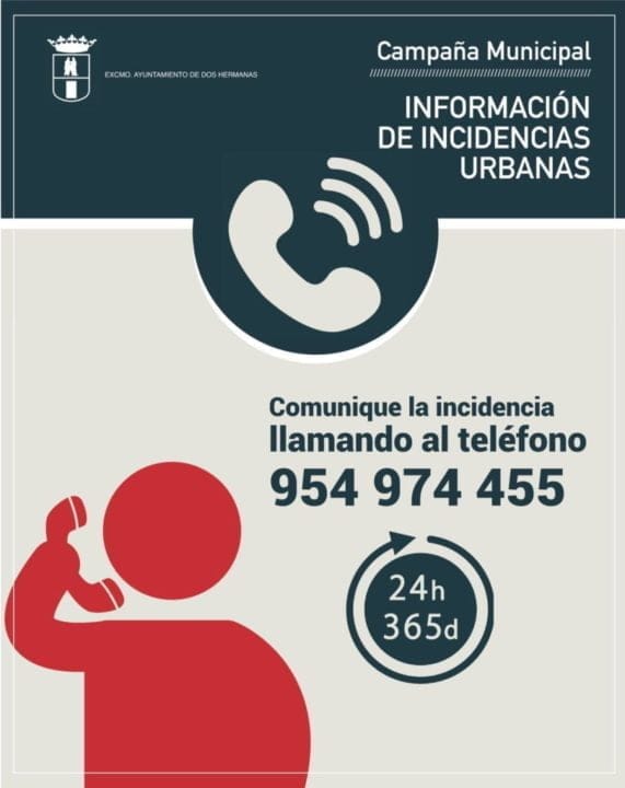 Nuevo teléfono para la comunicación de incidencias en la vía pública