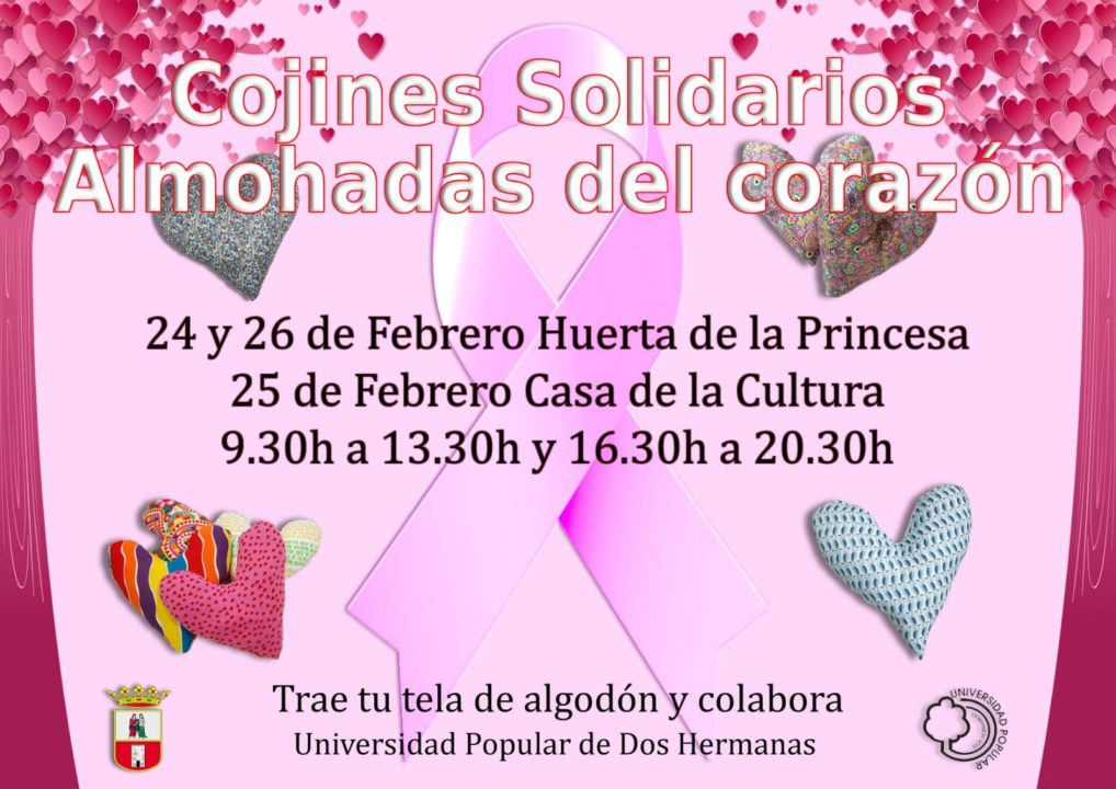 Las almohadas del corazón de la Universidad Popular en unas jornadas solidarias