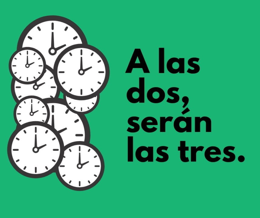 El horario de verano comienza el próximo domingo