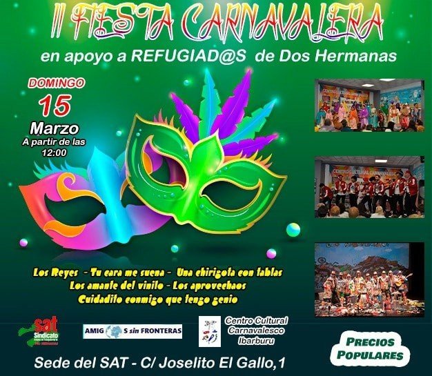 II Fiesta Carnavalera en apoyo de las personas refugiadas