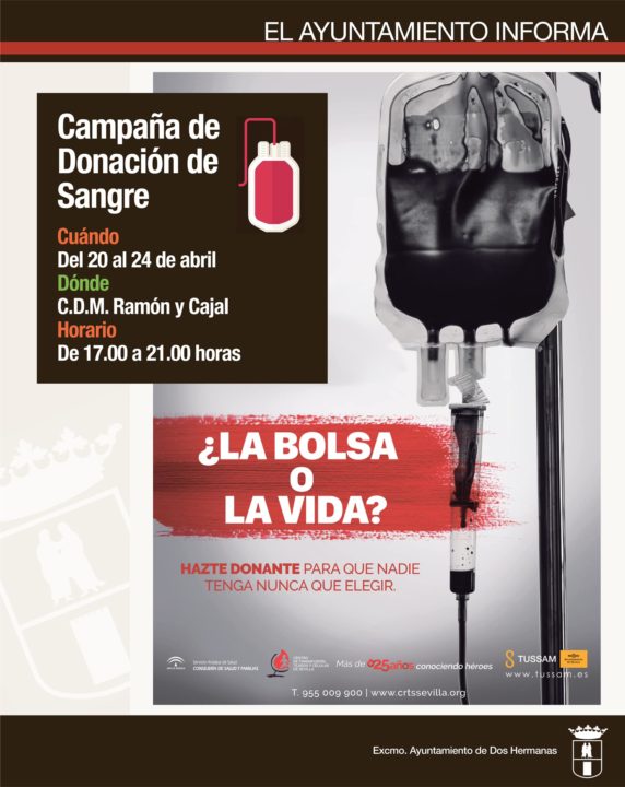 Campaña de donación de sangre en el polideportivo Ramón y Cajal