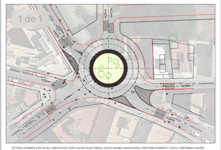 Nueva glorieta en El Palmarillo para aliviar el tráfico