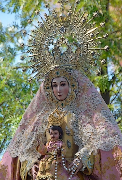 Cultos sin romería para la Virgen de los Ángeles en Montequinto