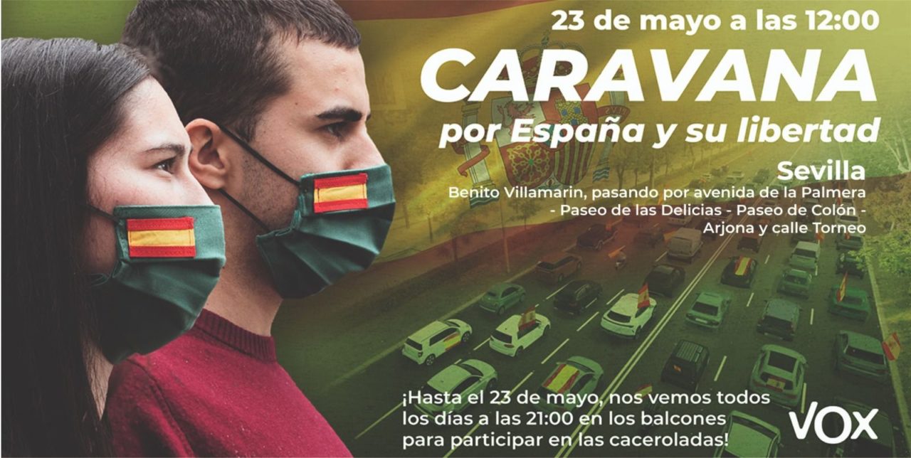 Caravana por España y su libertad, convocada por Vox