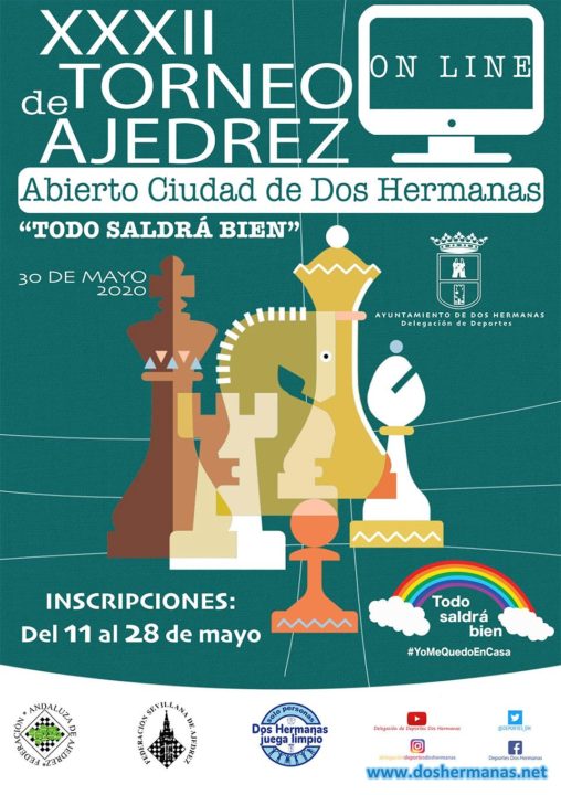 El XXXII Torneo Internacional de Ajedrez se disputará online