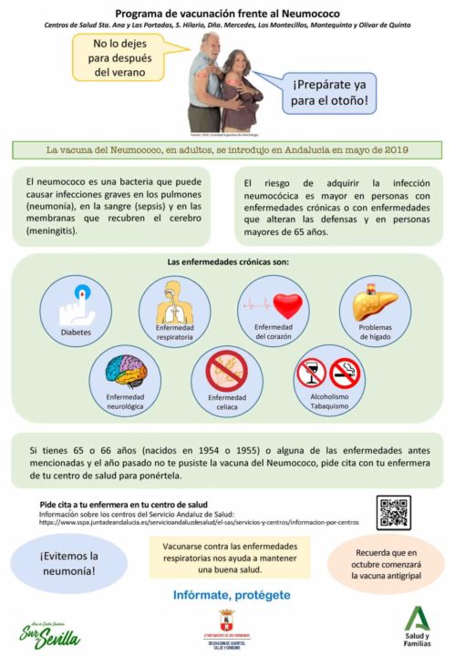 Campaña informativa para la vacunación de la neumonía