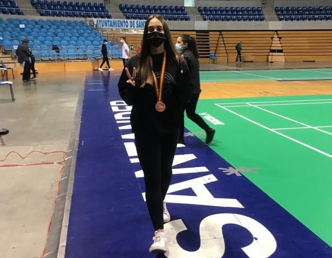 María Ojeda Lechuga, bronce en el Nacional de Bádminton sub 15