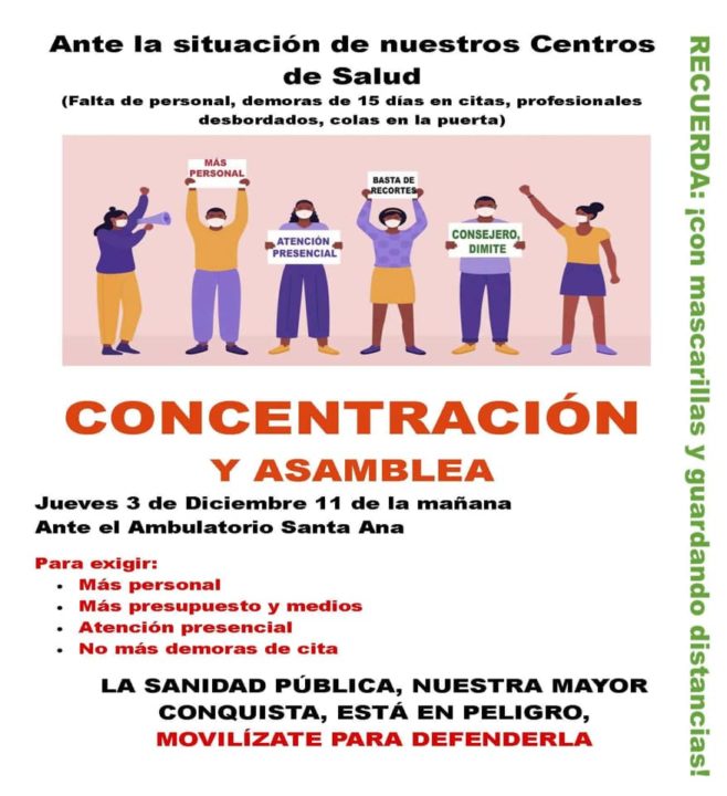 Nuevas movilizaciones en defensa de la sanidad pública