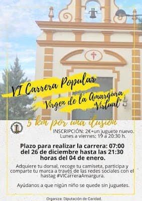 La VI Carrera Popular Virgen de la Amargura será virtual