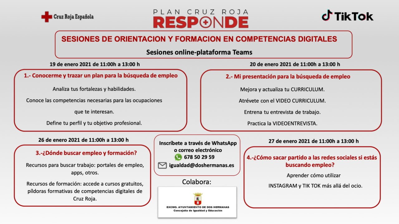 Plan Cruz Roja Responde y la búsqueda de empleo de mujeres jóvenes