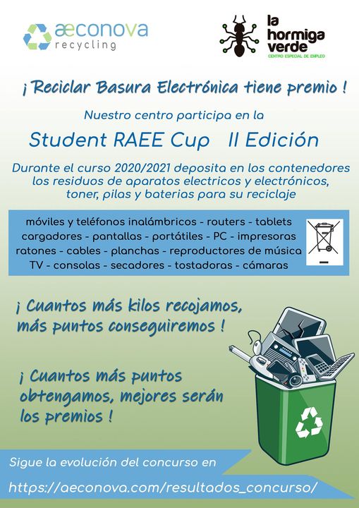Reciclar basura electrónica tiene premio para los centros escolares