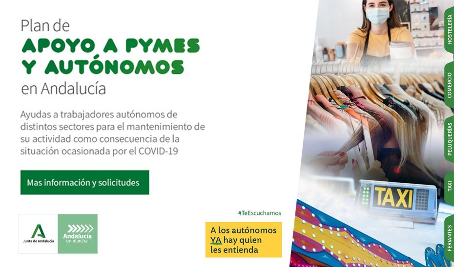 La Junta moviliza 1,6 millones de subvenciones para los autónomos