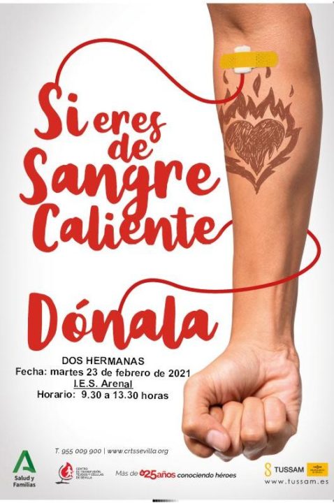 Campaña de donación de sangre en el IES El Arenal