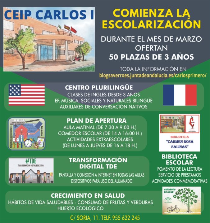 El CEIP Carlos I comienza su periodo de escolarización