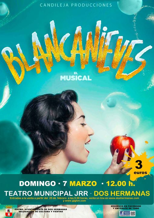 Musical de Blancanieves en el teatro municipal de Dos Hermanas