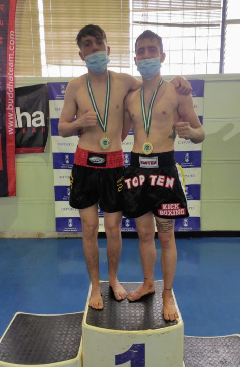 Carlos Rivero y Alejandro Piñero, campeones andaluces de Kick Boxing