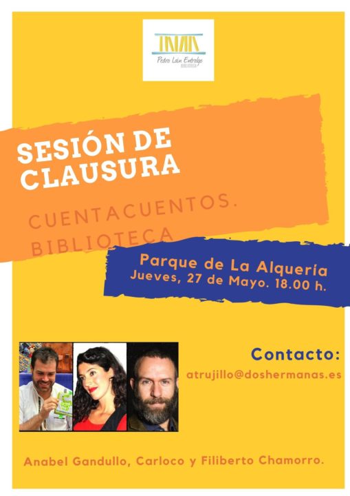Sesión de clausura de los cuentacuentos en La Alquería