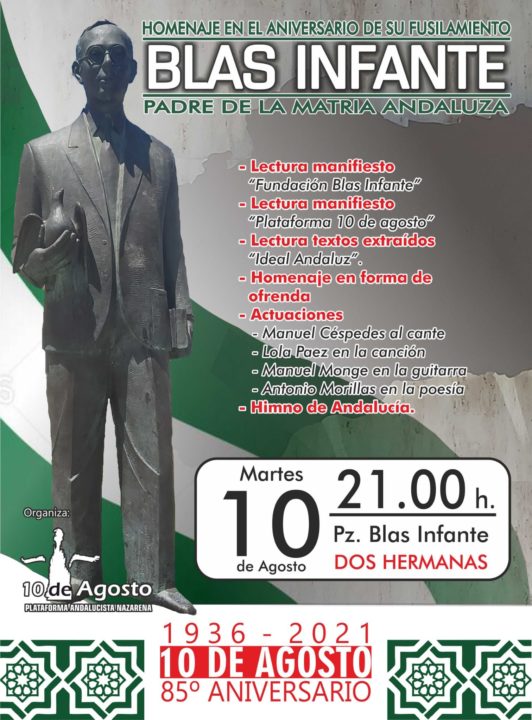 Homenaje a Blas Infante por el 85º aniversario de su asesinato