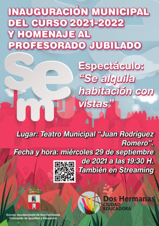 El acto de inauguración del curso escolar será el día 29 de septiembre