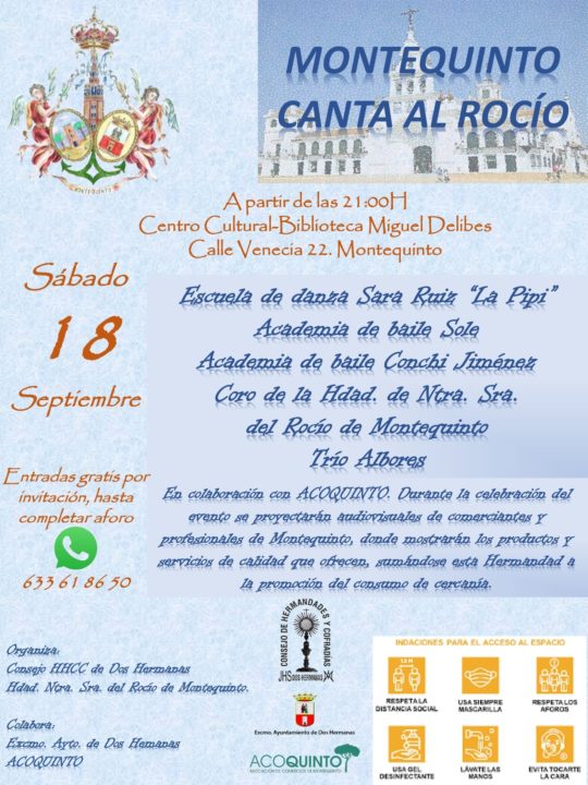 Espectáculo ‘Montequinto canta al Rocío’ en el centro cultural quinteño