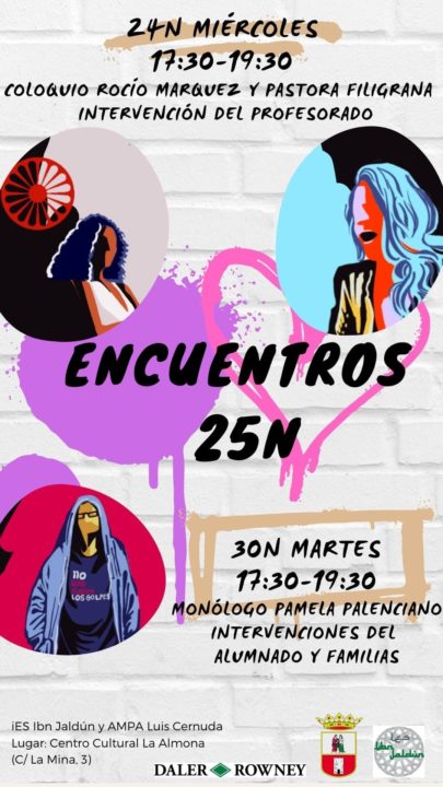 El IES Ibn Jaldún organiza dos encuentros por el 25-N