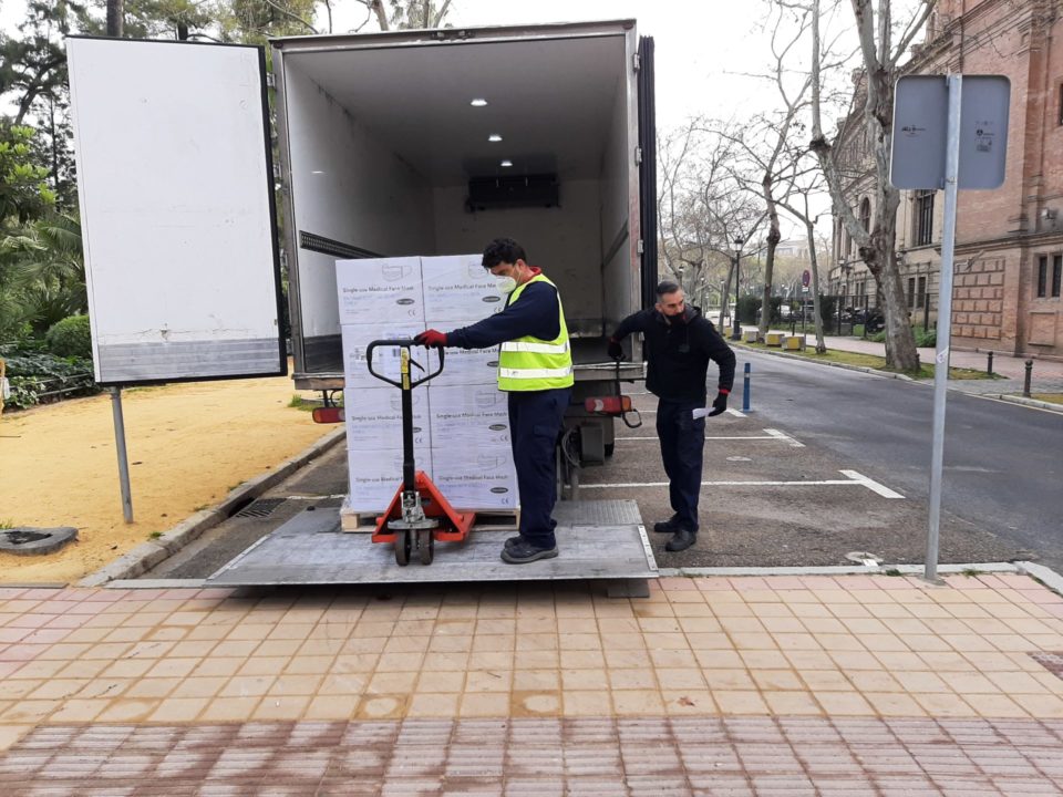 Nuevo reparto de mascarillas del Gobierno Central en Dos Hermanas