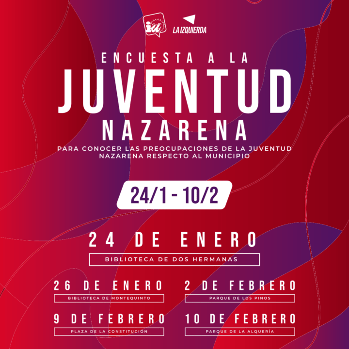 Encuesta a la juventud nazarena por parte de Izquierda Unida