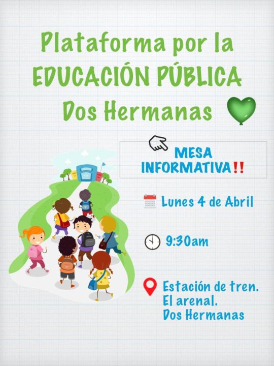 La Plataforma en Defensa de la Educación Pública inicia sus pasos