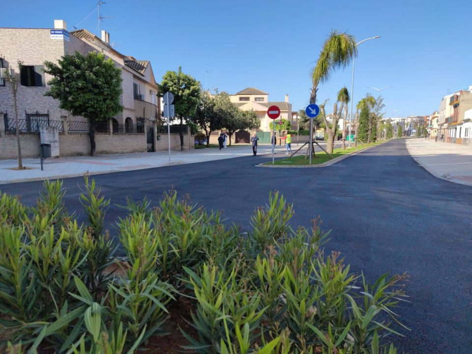 Apertura inminente al tráfico de la calle Tajo al finalizar las obras