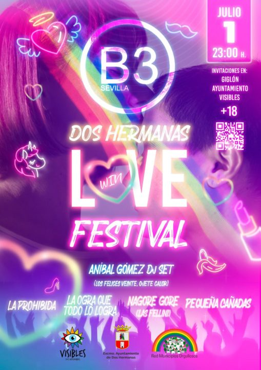 Love Win Festival para celebrar el Orgullo en Dos Hermanas