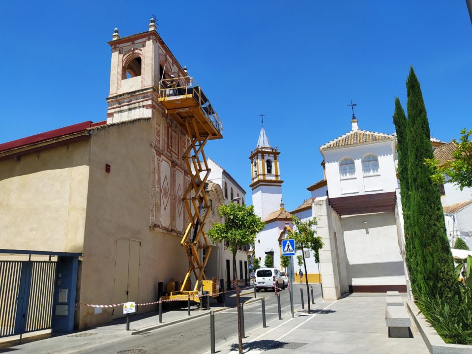 Trabajos de conservación en la Torre Mirador de La Almona