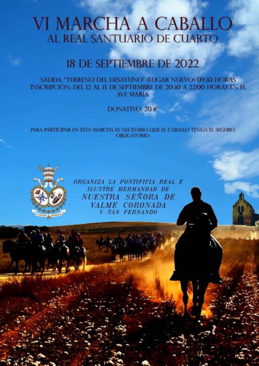 La VI Marcha a Caballo de Valme se celebra este domingo