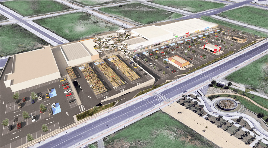Nuevo parque comercial proyectado en Entrenúcleos