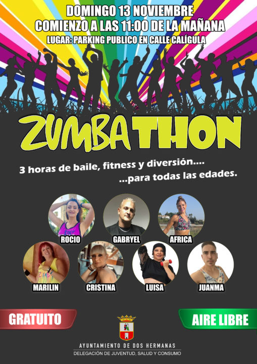 Evento de zumba en la barriada de Montequinto