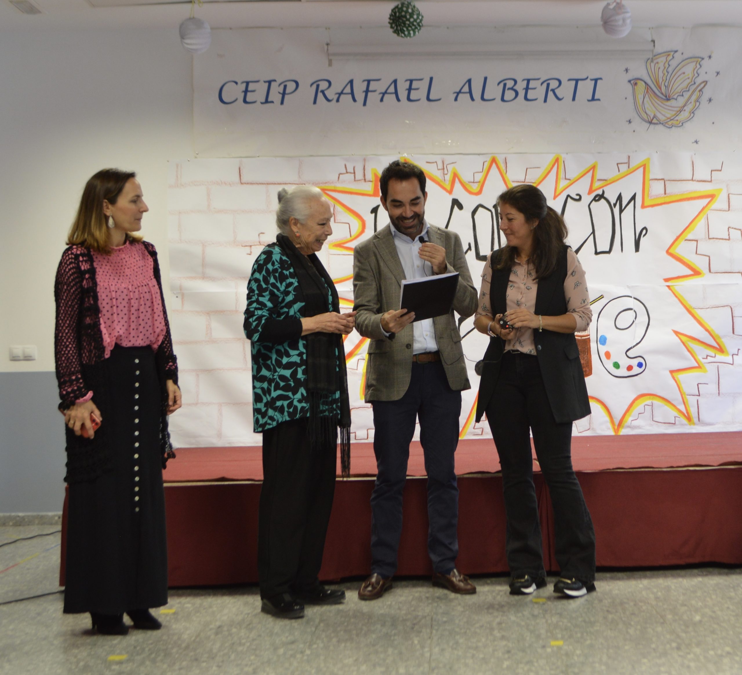 Cristina Hoyos celebró el Día del Flamenco en el CEIP Rafael Alberti
