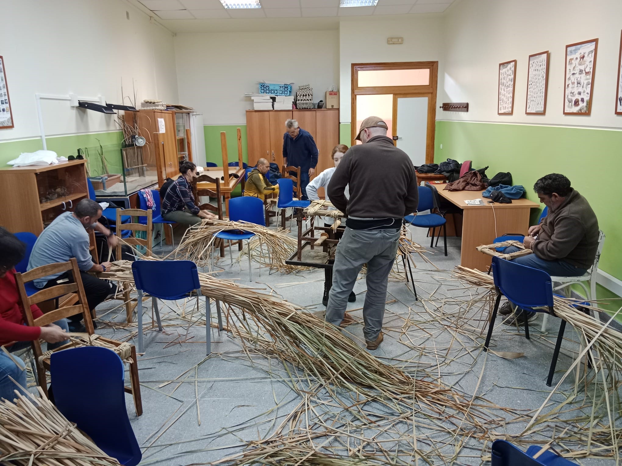 Taller de manejo de la enea en Fuente del Rey