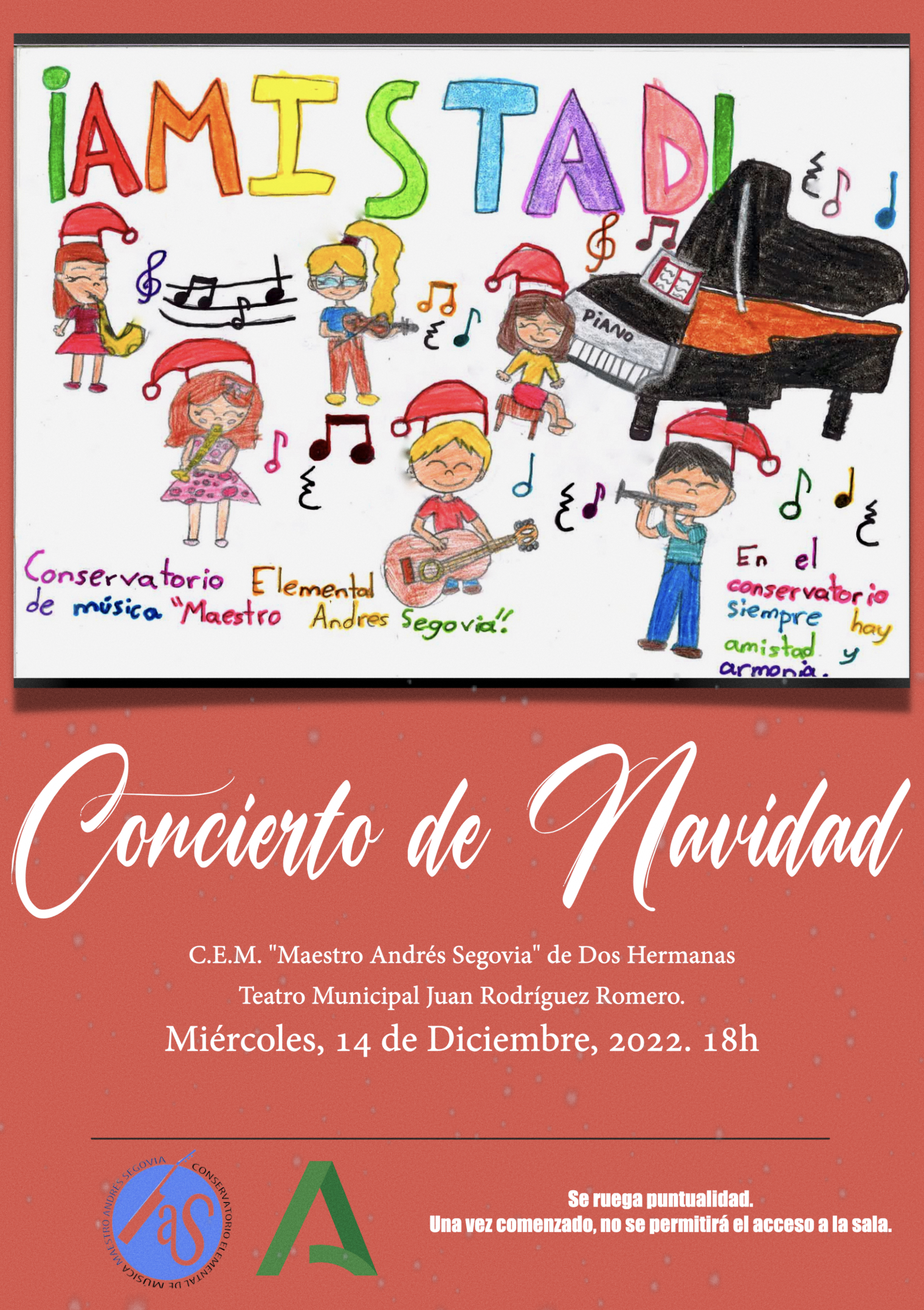 El Conservatorio Elemental Andrés Segovia celebra su Concierto de Navidad