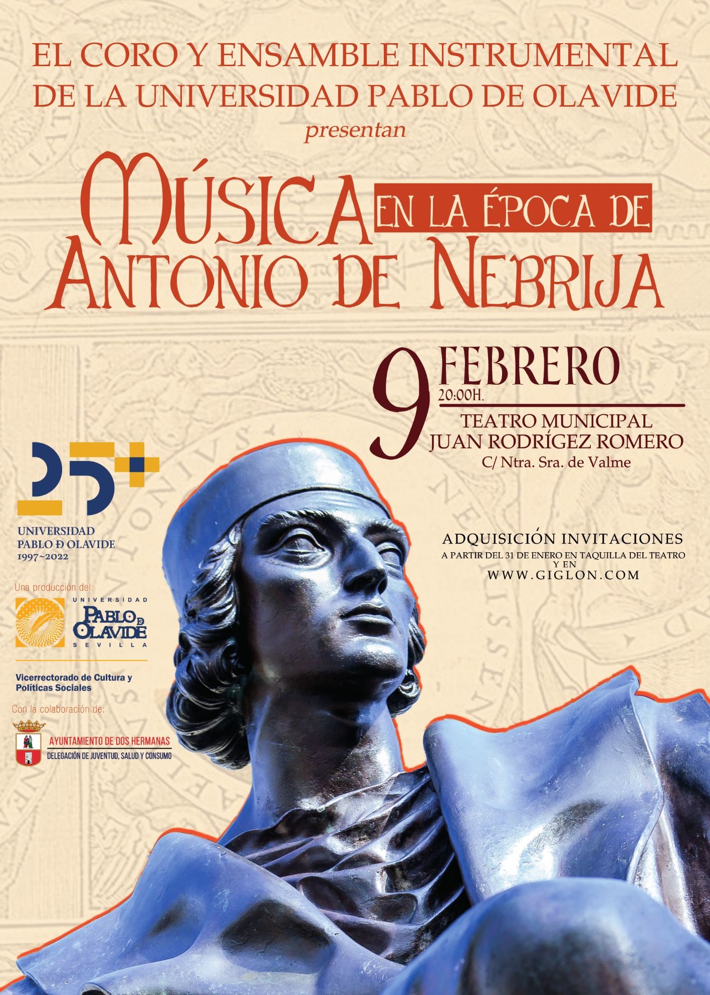 Últimas invitaciones del Concierto de Música en la Época de Antonio de Nebrija
