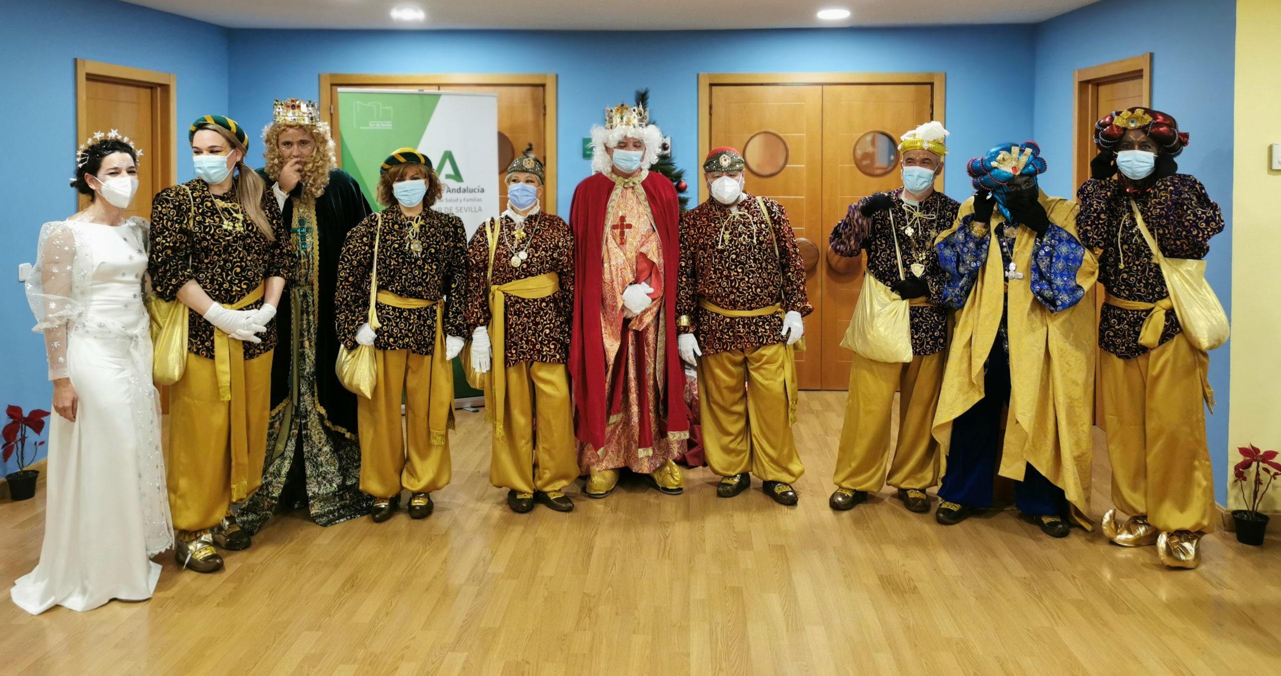 Presencia nazarena en la visita de los Reyes Magos a Valme y Tomillar