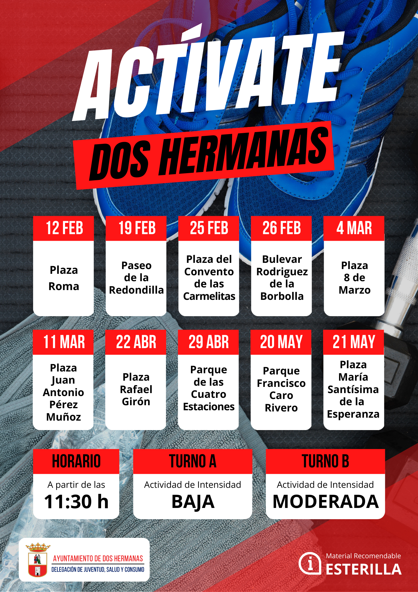 La Redondilla recibe este domingo la actividad Actívate