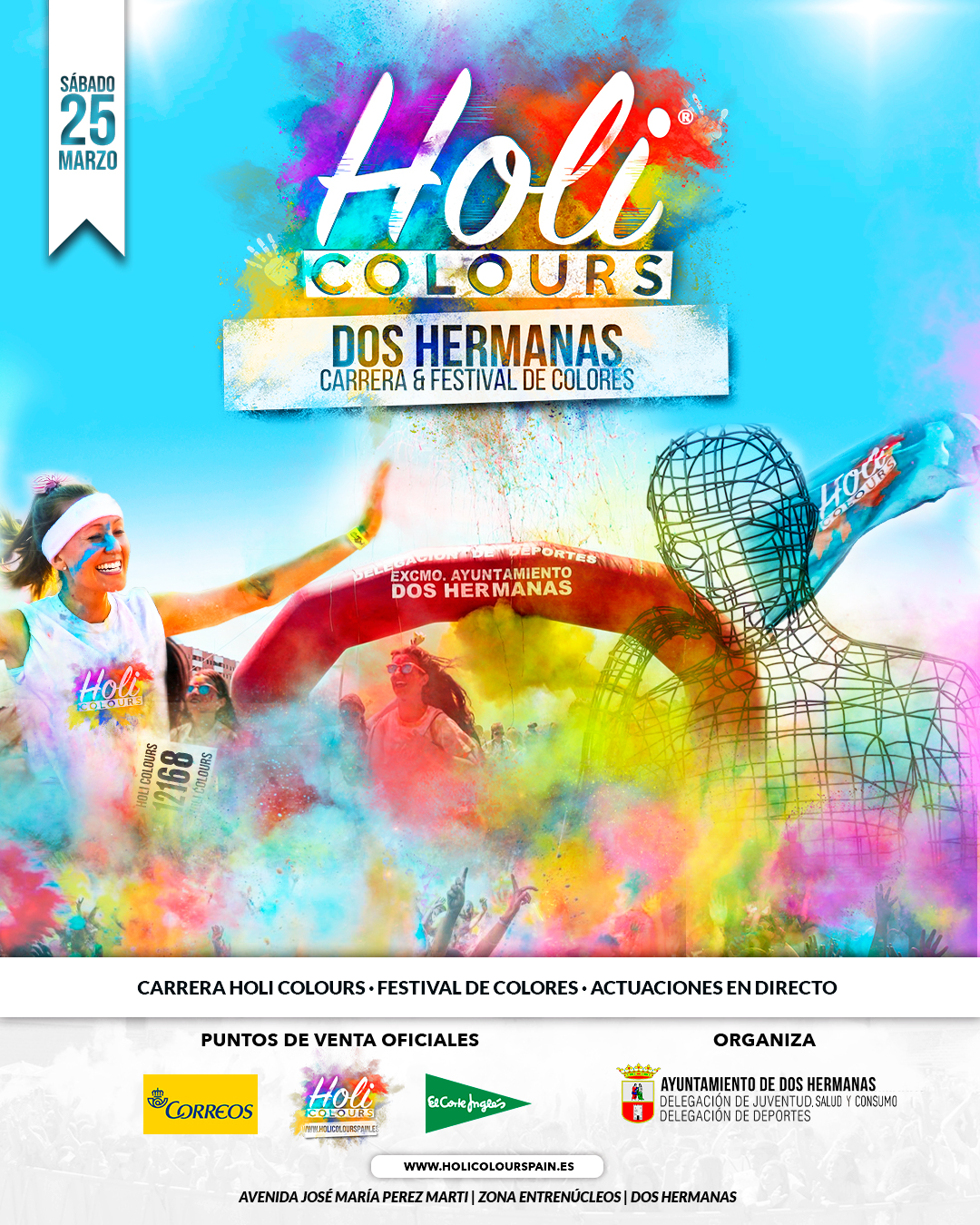 Holi Colours regresa a Entrenúcleos el día 25 de marzo